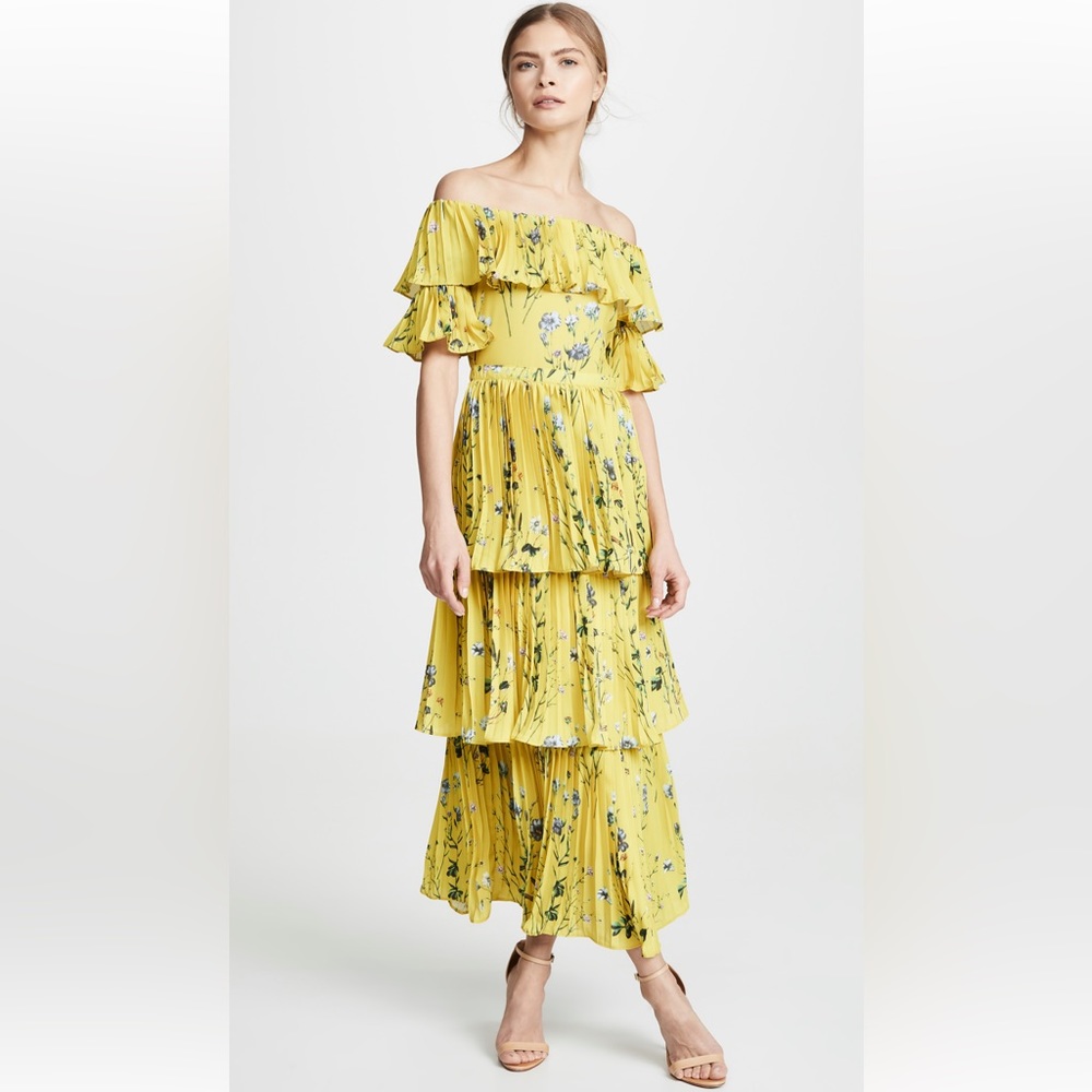 OPT Floral off the shoulder dress